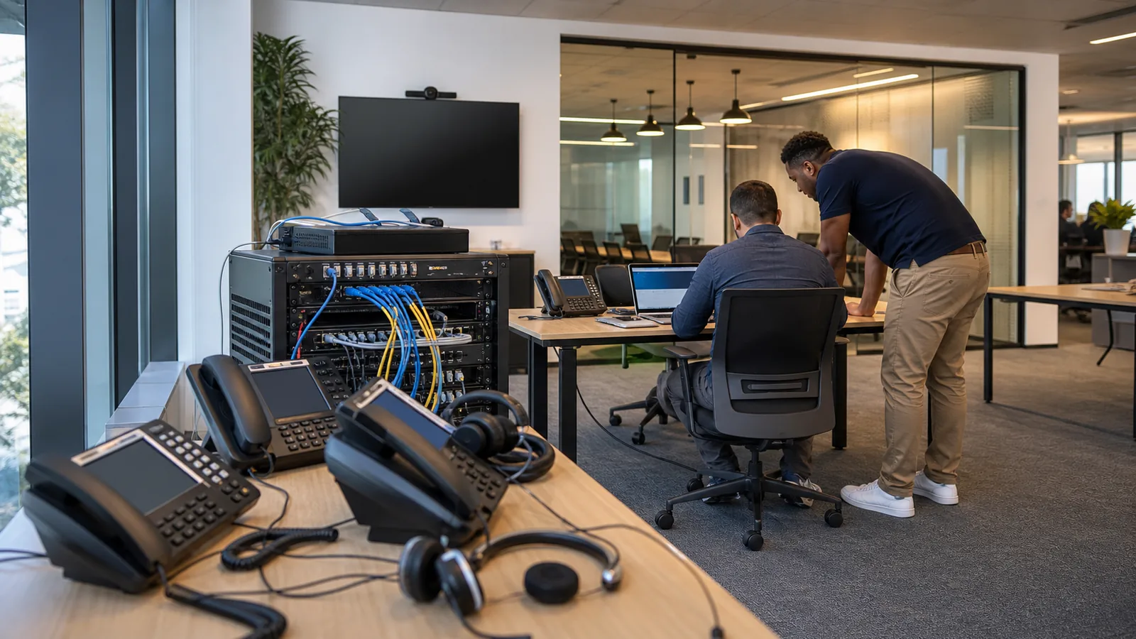 Suffolk VoIP team reviewing business voice and call-flow operations requirements for AI MSP Brooklyn — Suffolk Voice Operations