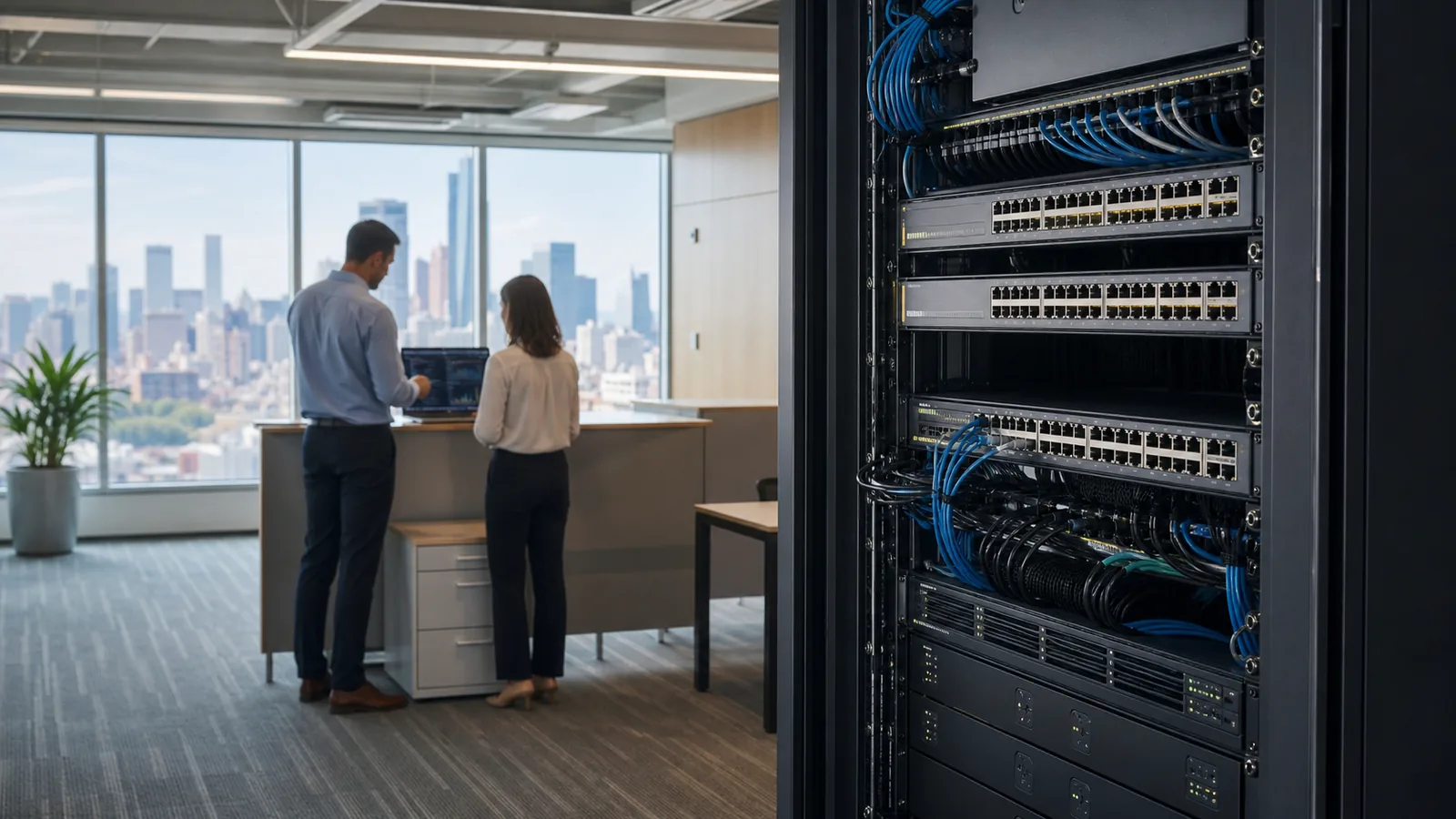 Suffolk VoIP team planning business voice and call-flow operations around a Manhattan workflow for AI MSP Manhattan — Suffolk Voice Operations